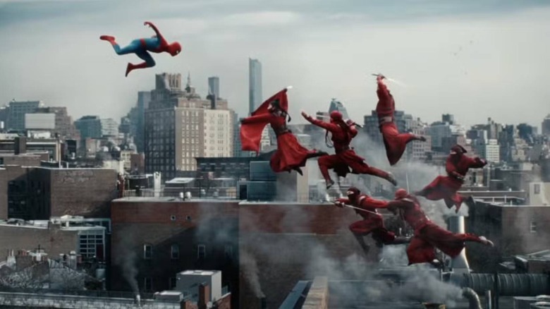 Spider-Man fighting the Hand in Spider-Man: Brand New Day