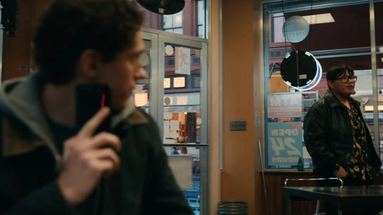 Peter seeing Ned in the store in Spider-Man: Brand New Day (2026)