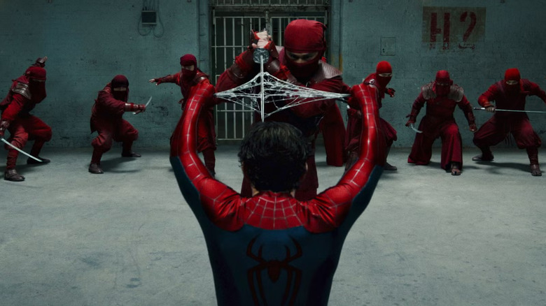 Spider-Man fighting The Hand in Spider-Man: Brand New Day (2026)