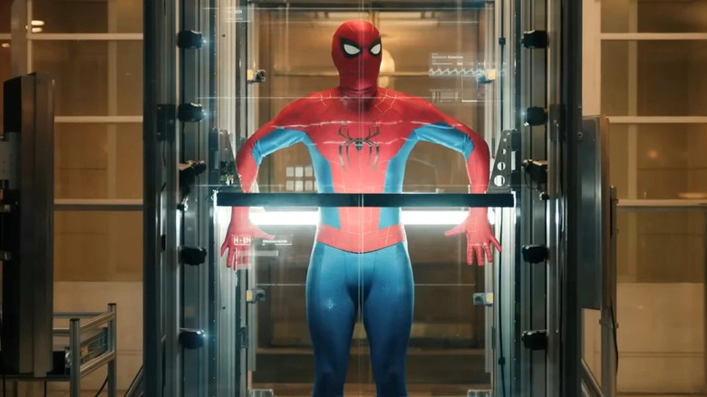 Peter being scanned at Damage Control headquarters in Spider-Man: Brand New Day (2026)