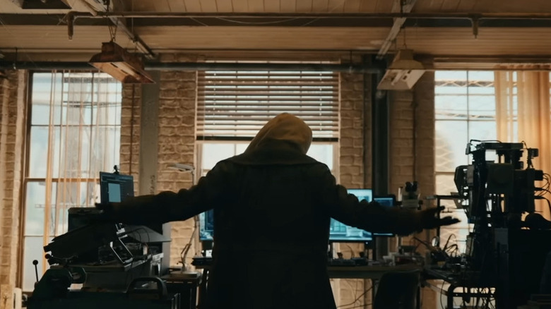 Mysterious character wearing a hoodie in "Spider-Man: Brand New Day"