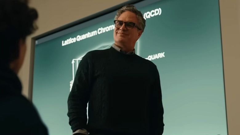 Bruce Banner looking down at Peter in Spider-Man: Brand New Day