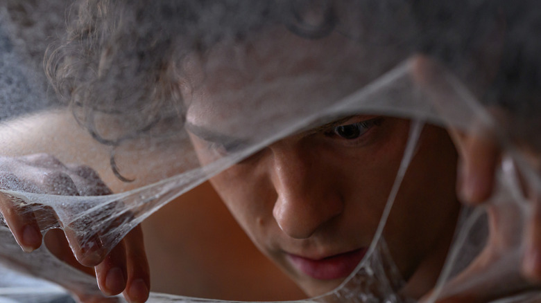 Peter awakens in webbing in "Spider-Man: Brand New Day" (2026)