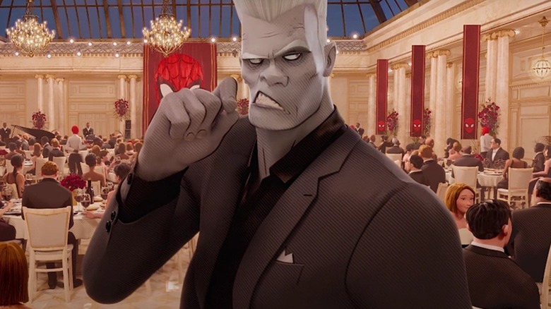 Lonnie Lincoln/Tombstone picking at his teeth in "Spider-Man: Into the Spider-Verse" (2018)