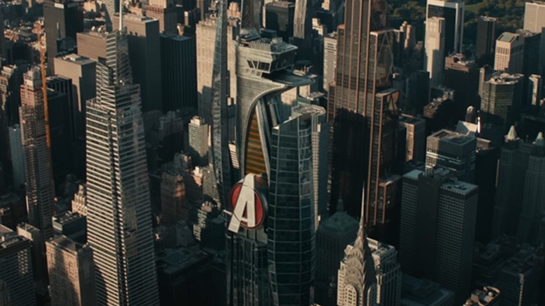 The New Avengers tower in the "Avengers: Doomsday" trailer (2026)