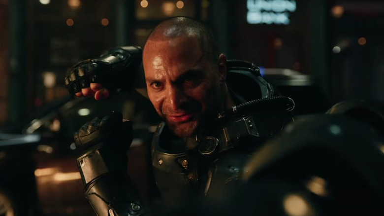 Scorpion in power armor in "Spider-Man: Brand New Day" (2026)