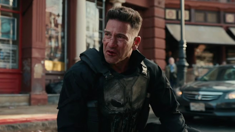 The Punisher looking grumpy in "Spider-Man: Brand New Day" (2026)