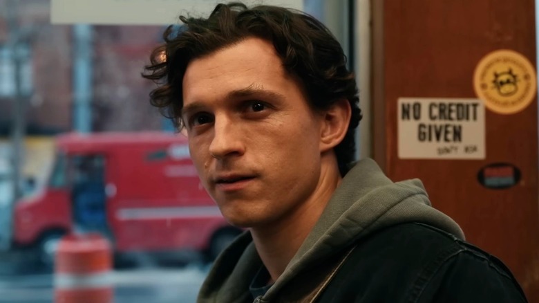 Spider-Man seeing Ned in a cafe in Spider-Man: Brand New Day (2026)