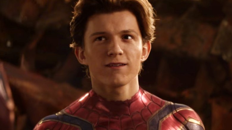 Tom Holland as Spider-Man in Avengers: Infinity War