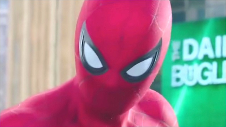 Spider Man's identity is revealed scene