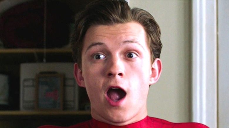 Peter Parker shocked