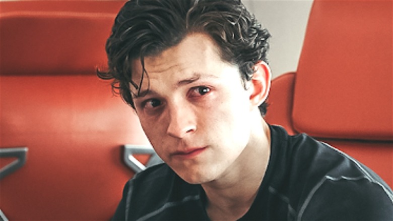Peter Parker crying