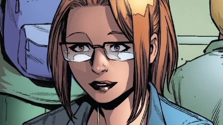 Carlie Cooper smiling in the Marvel comics.