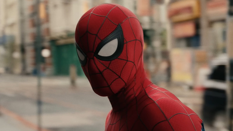 Spider-Man standing on a street in Spider-Man: Brand New Day