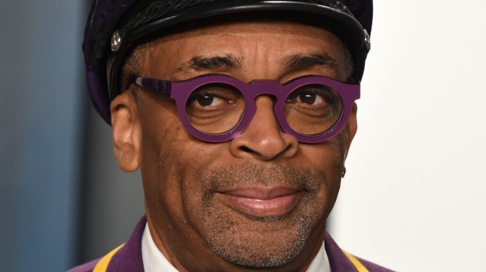 Spike Lee in purple glasses