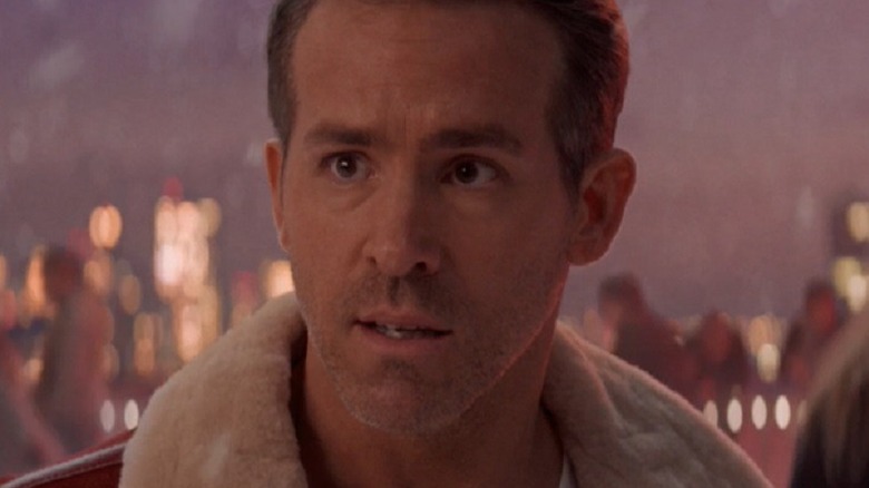 Ryan Reynolds in a Santa suit