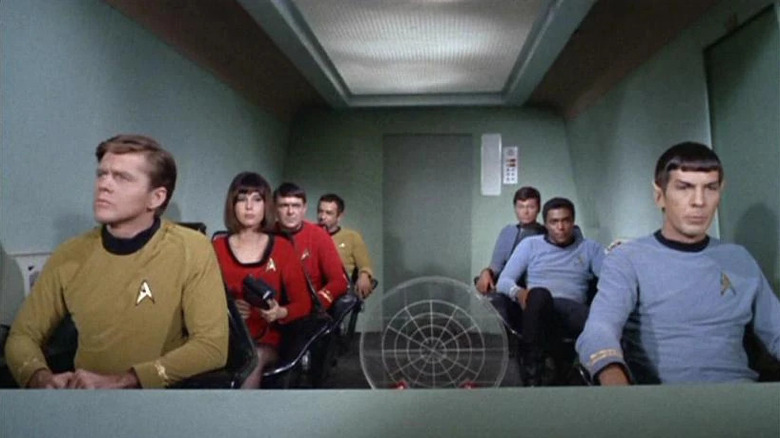 Spock with the member of the Galileo Seven on Star Trek: The Original Series