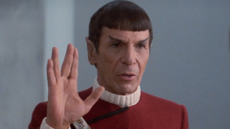 Spock salutes his father