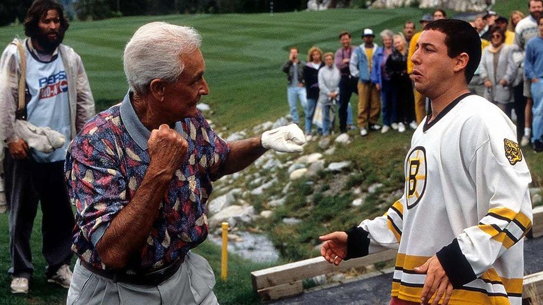 Bob Barker fighting Happy Gilmore