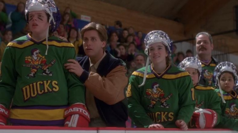 Mighty Ducks bench excited