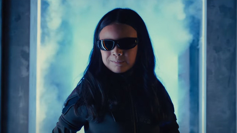 Patty getting her spy clothes