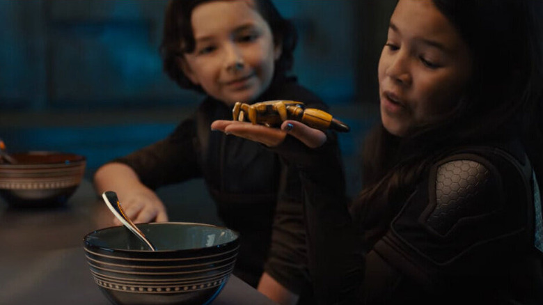 Patty playing with Bronson