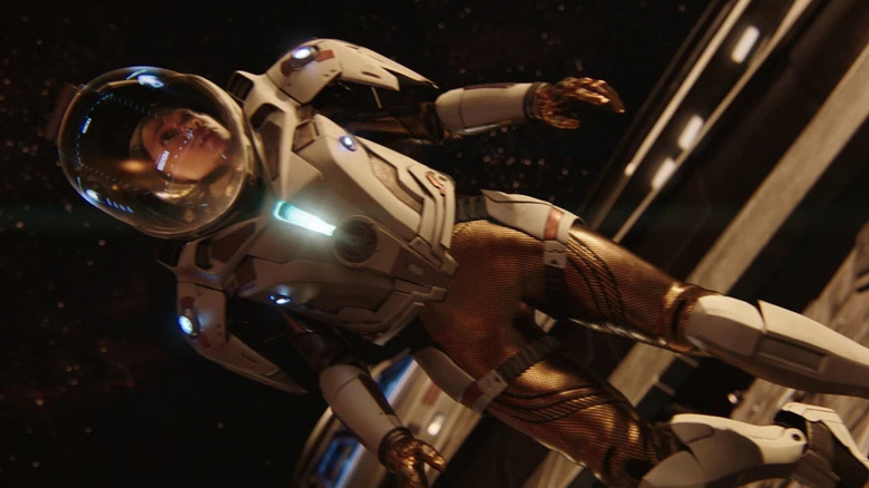 Michael Burnham in a space suit on Star Trek: Discovery