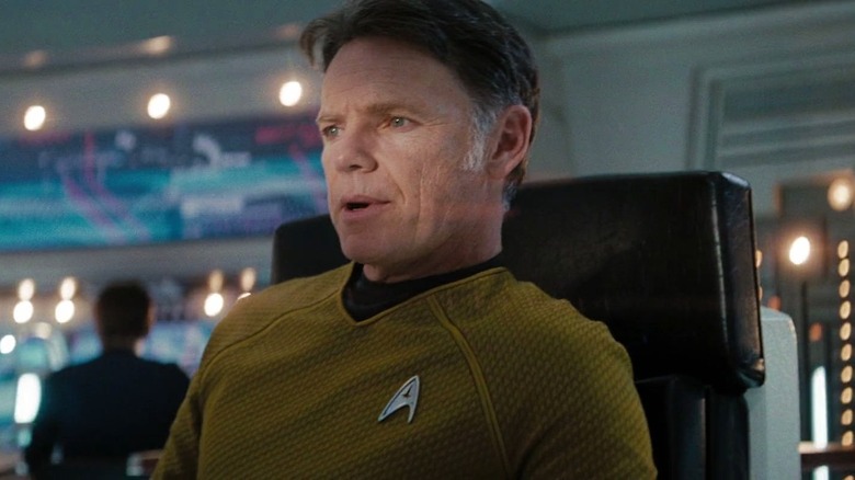 Pike in Enterprise captain chair