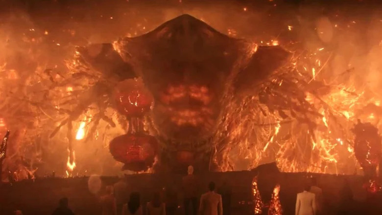A member of Species 10-C in golden light on Star Trek: Discovery