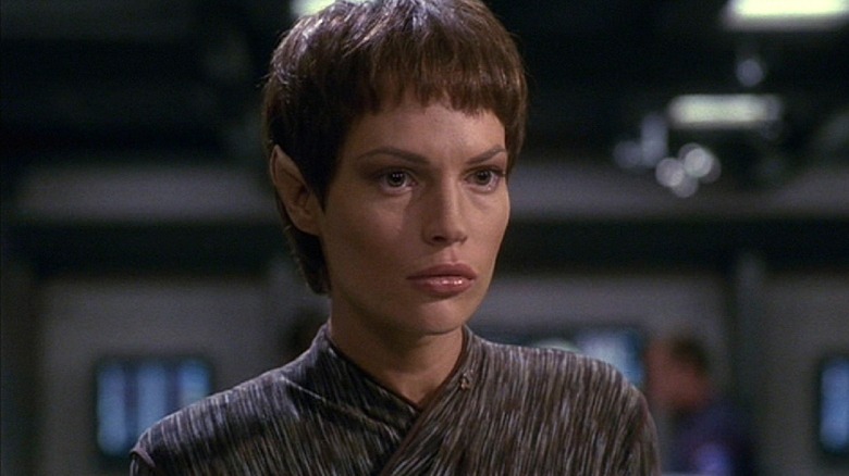T'Pol looking serious 