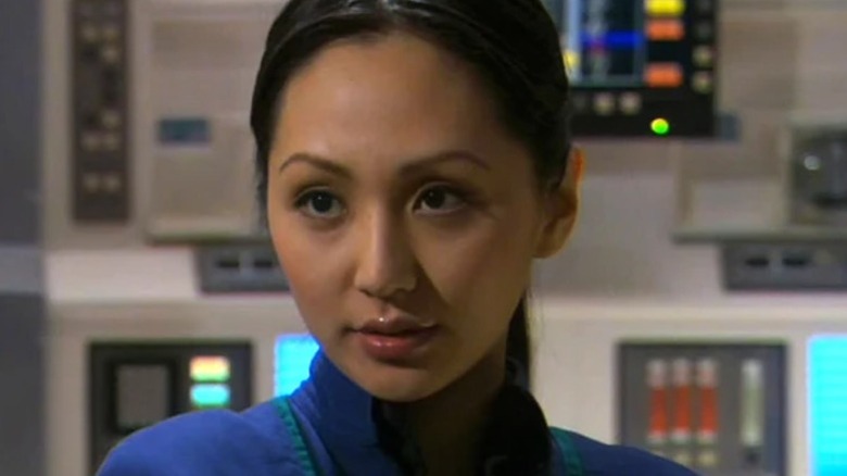 Hoshi Sato looking serious on Star Trek: Enterprise