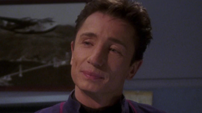 Malcolm Reed looking thoughtful on Star Trek: Enterprise