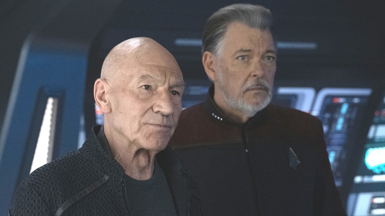 Picard and Riker on ship