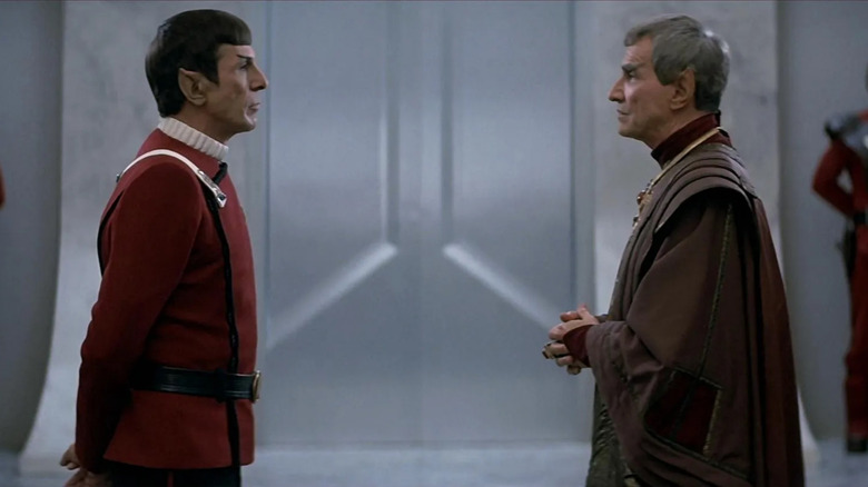 Spock speaks with Sarek