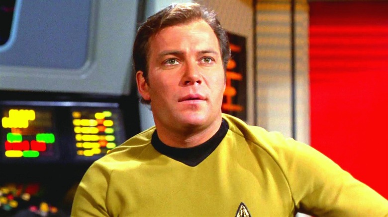 Captain Kirk in the command seat on Star Trek: The Original Series (1966 -1969)