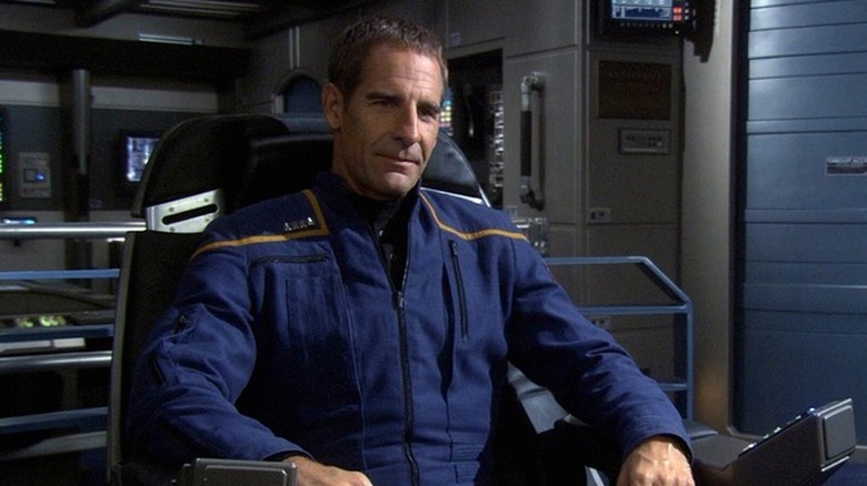 Captain Archer in the command chair in "Star Trek: Enterprise" (2001-2005)