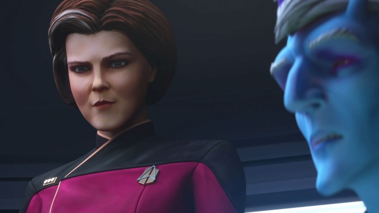 Janeway as a hologram on "Star Trek: Prodigy" (2021-2024)