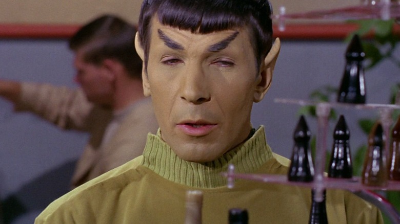 Spock aboard the Enterprise in "Star Trek: The Original Series" (1966-1969)