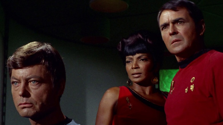 McCoy, Uhura, and Scotty on "Star Trek: The Original Series" (1966-1969)