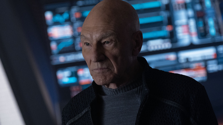 Picard onboard a ship