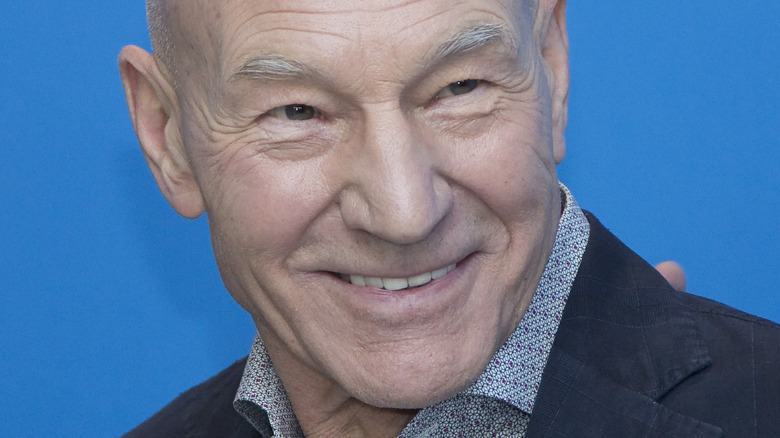 Patrick Stewart smiling