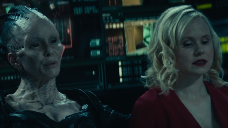 The Borg Queen sits with Agnes in Star Trek: Picard (2020)