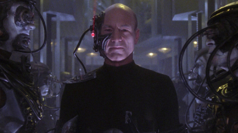 Locutus inside a Borg cube