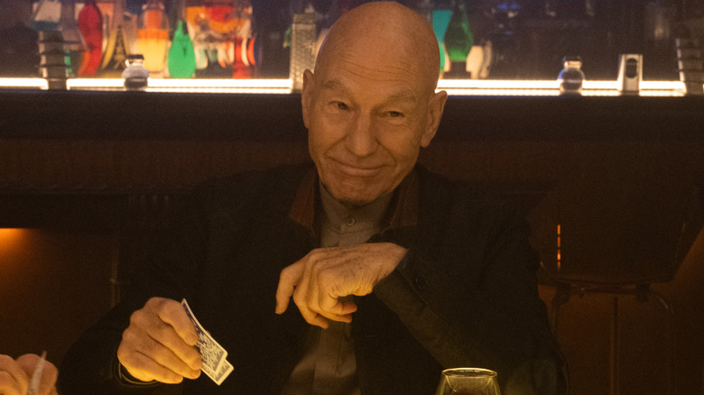 Picard playing poker