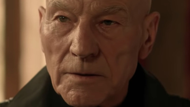 Picard looking serious