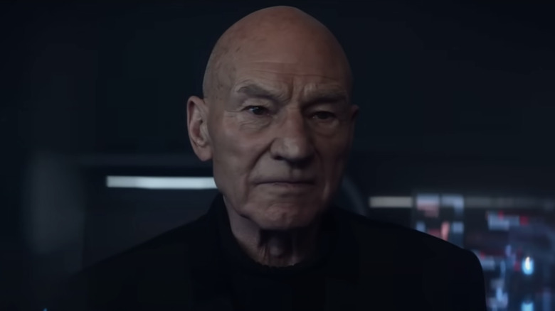 Jean Luc Picard looks straight