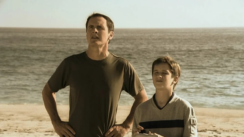 Henry and Jonathan Archer on a beach on Star Trek: Enterprise