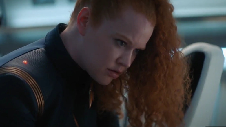 Sylvia Tilly looking concerned on Star Trek: Short Treks