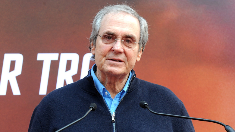 Rick Berman gives a speech at an event