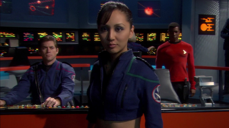 Hoshi Sato on Enterprise bridge taking command